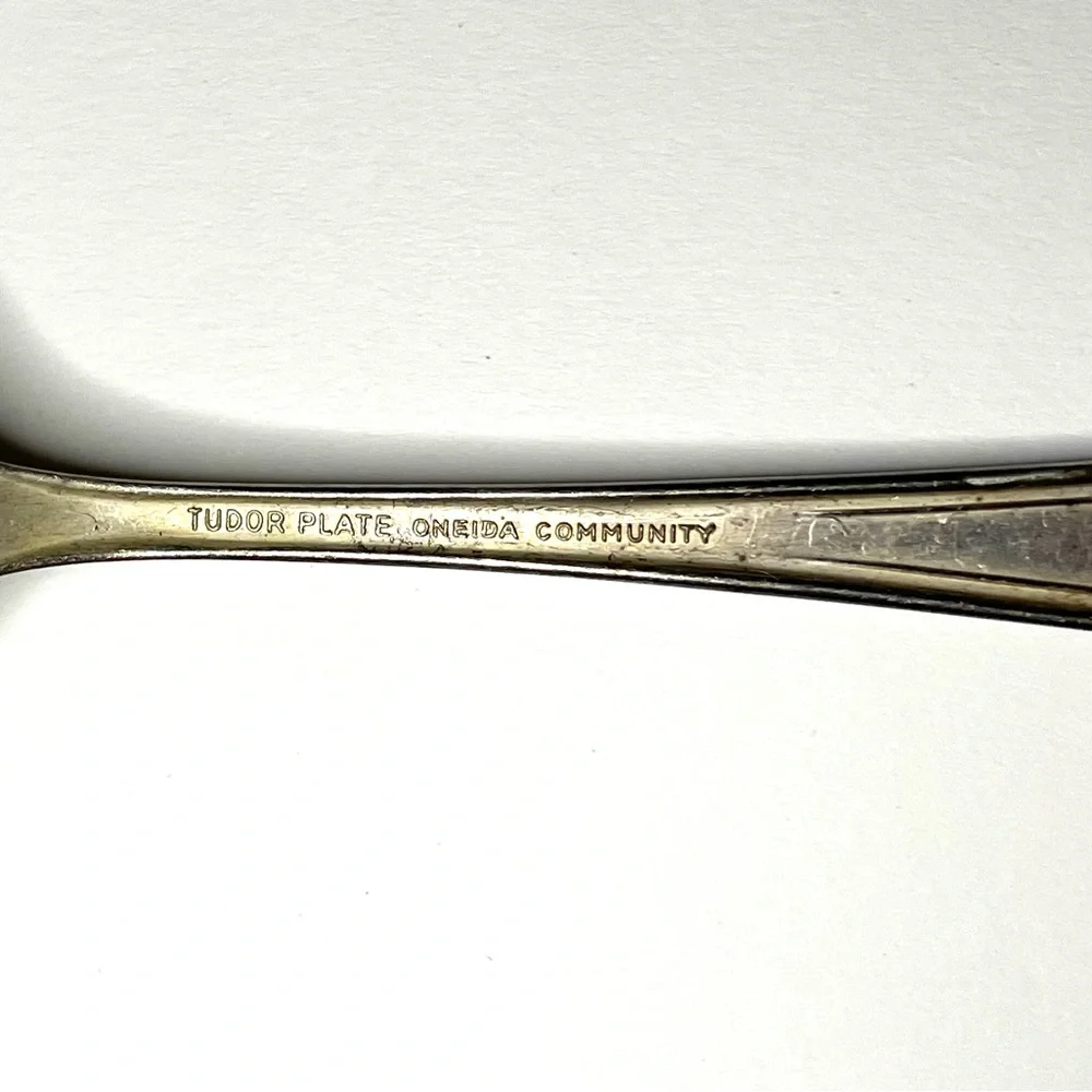 Vintage American Silver Co.Decorative Silverplate Serving Spoons - Set of 2